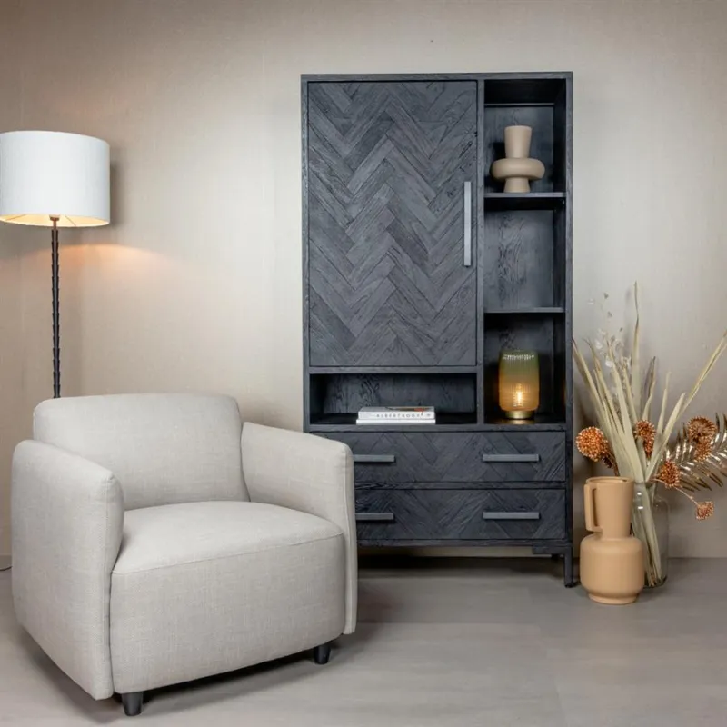 Favoriet Bradfort Fauteuil - fabric Montego 170 White